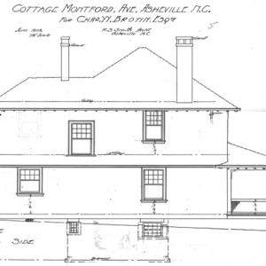 Cottage- Montford Ave.- for Chas. W. Brown- Esq.-Side