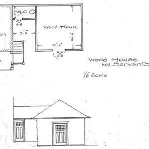 Servants House & Out Buildings for Mrs. E.X. Norton-Wood Houses