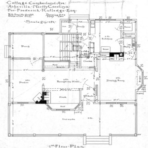 Cottage- Cumberland Ave.- for Frederick Rutledge, 1st Floor Plan - No. 2