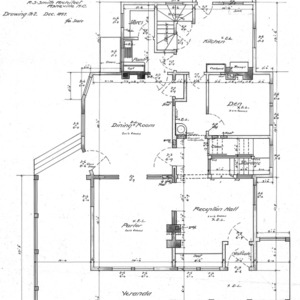 Cottage- Cumberland Ave.- for J. J. Brown--First Floor Plan