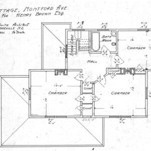 Cottage- Montford Ave.- for Henry Brown--Floor Plan