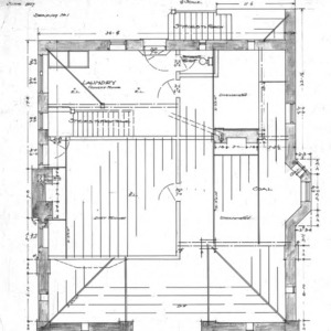 Cottage- Watauga St.- for Y. Minakuchi Esq.--Basement Plan