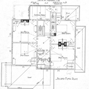 A House in Grove Park for W.W. Turnbull--Second Floor Plan