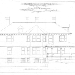 Residence Montford - For S. W. Buckman--North Elevation
