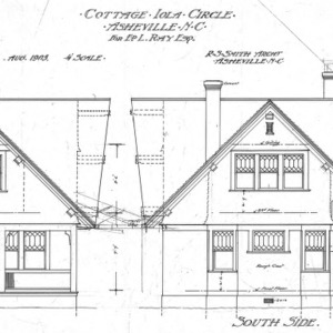 Cottage - Iola Circle - For Ed. L. Ray Esq.--Front and South Side