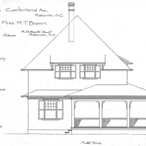 Cottage - Cumberland Avenue - For Miss M.T. Brown-North Side