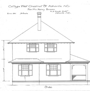 Cottage - West Chestnut St - For Mr. Henry Brown--Side