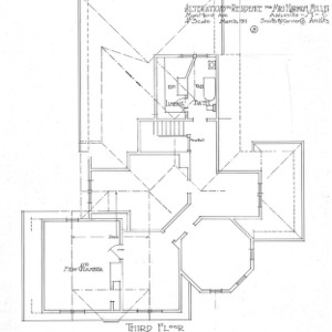 Alterations to Residence for Mrs. Harman Miller - Montford Avenue--Third Floor