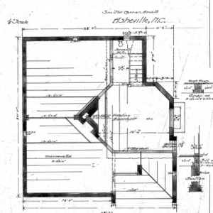 Cottage - E Chestnut St. For Dr. J. E. Davis--Basement Plan