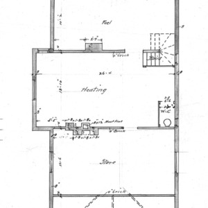 Cottage Chestnut St. For Dr. J. E. Davis--Floor Plan - Drawing No. 1