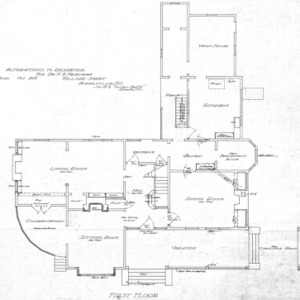 Alterations to Residence for Dr. W. B. Meacham--First Floor