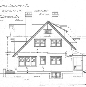 Residence Chestnut St. for Geo. H. Lambert--Side