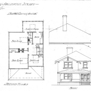 Cottage for J.F. Ford - Arlington St.--First and Second Floor- Front