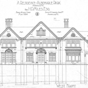 H.D. Miles Residence - Albemarle Park--West Front