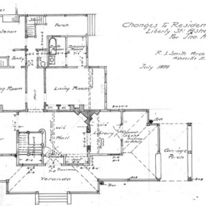 Changes to Residence Liberty St. - J.A. Nichols--Floor Plan