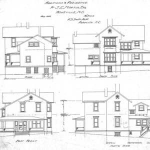 Additions to Residence For J. C. Martin - Chestnut St.--Elevations