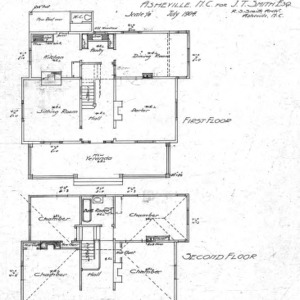 Changes to Residence - Chestnut St. - For J.T. Smith--First and Second Floor