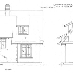 Cottage - Manor Park for E.W. Grove - “Chipmunk Cottage”--Front and Side
