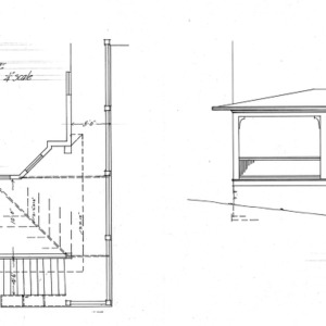 Additions to Residence - Sunset Dr - for Dr. E. W. Grove-Plan and Elevation