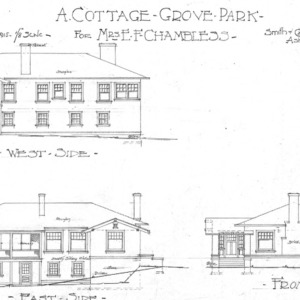 A Cottage Grove Park - for Mr. E. F. Chambless--West-East-Front