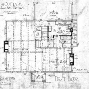 A Cottage for Wm. J. Bryan - Edwin Place--West Side