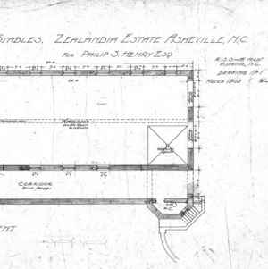 Stables - Zealandia Estate for P.S. Henry--Basement and North End