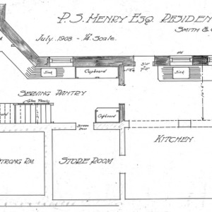 Residence - P. S. Henry--Floor Plan