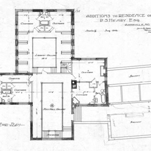 Residence - P. S. Henry--Second Floor Plan