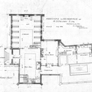 Residence - P. S. Henry--First Floor Plan