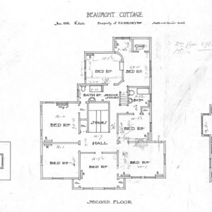 Beaumont Cottage- Property of P.S. Henry-Floor Plans