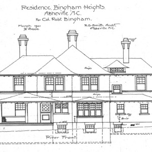 Residence Bingham Heights - for Col. Robert Bingham--River Front