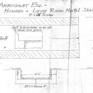 Residence - J.C. Arbogast--Living Room Mantel Shelves