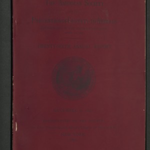 ASPCA Twenty-Sixth Annual Report, 1891