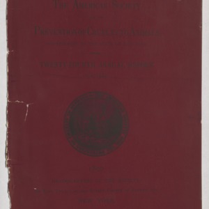 ASPCA Twenty-Fourth Annual Report, 1889