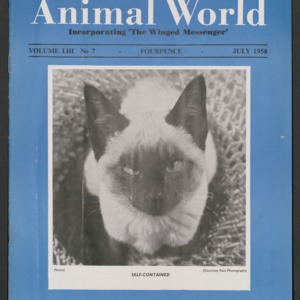 Animal World, July 1958