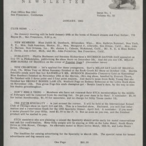 Silky Terrier Club of America Newsletters, 1965