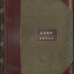 ASPCA Cash Ledger 1906-1910