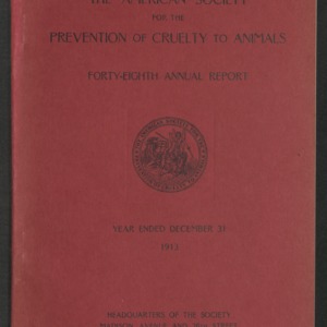 ASPCA Forty-Eighth Annual Report, 1913
