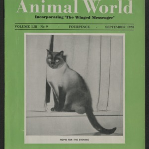 Animal World, September 1958
