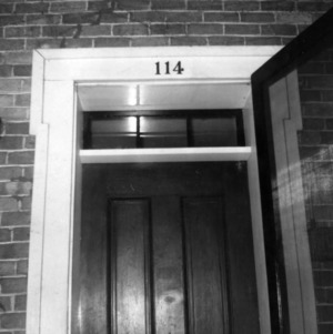 Door detail, Bumpass-Troy House, Greensboro, North Carolina