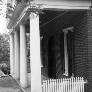 Porch, Milton Presbyterian Church, Milton, North Carolina