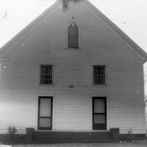 Front view, Zion Methodist Church, Montgomery County, North Carolina