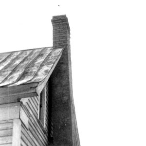 Roof detail with chimney, Richardson's Place, Wake County, North Carolina