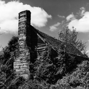 View with chimney, Dr. Francis J. Kron House, Stanly County, North Carolina