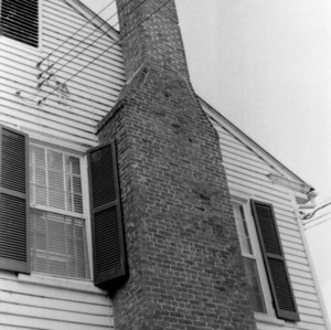 Side view with chimney, Benjamin Battle House, Rocky Mount, North Carolina