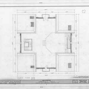 Fourth floor plan, Korner's Folly, Kernersville, North Carolina