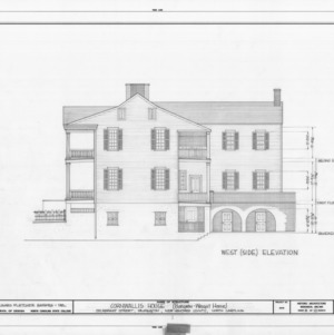 West elevation, Burgwin-Wright House, Wilmington, North Carolina