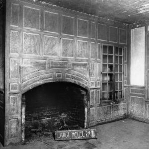 Interior view with fireplace, Duke-Lawrence House, Northampton County, North Carolina