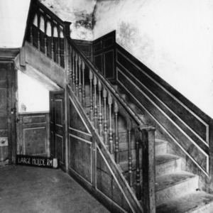 Interior view with stairs, Duke-Lawrence House, Northampton County, North Carolina