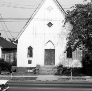 Front view, St. Ambrose Episcopal Church, Raleigh, North Carolina